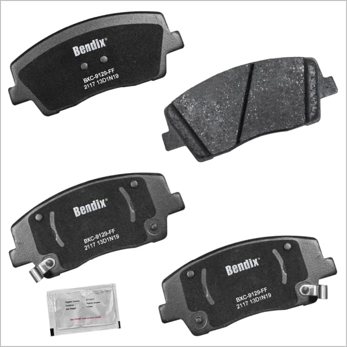 Bendix وسادات الفرامل الأمامية الخزفية Priority1 CFC2117 المتوافقة مع Genesis G70 2023-2019، Kia Stinger 2022-2018 - Image 2